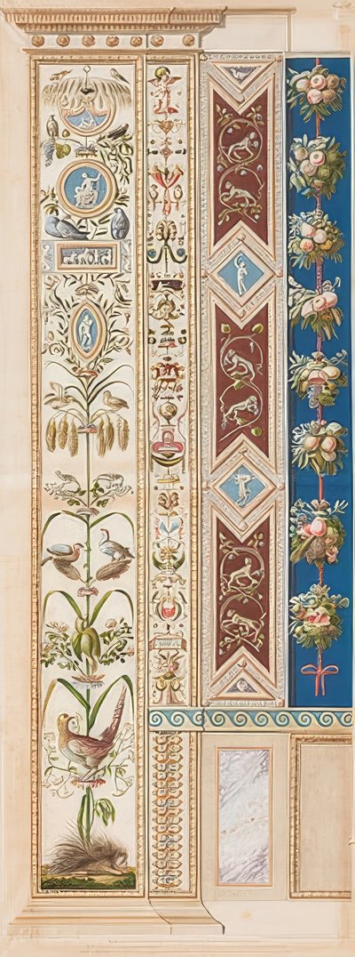 Pilaster Loggia XI (koristelu piikkisikalla) tekijältä Gaetano Savorelli