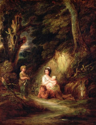 Gypsy Campment, n. 1788-1792 tekijältä Gainsborough Dupont