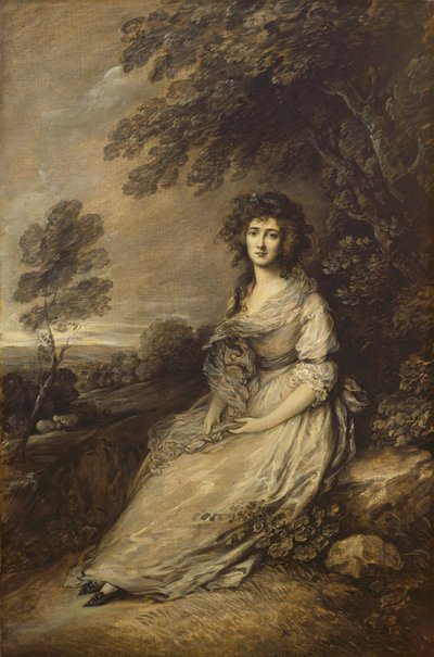Rouva Richard Brinsley Sheridan, 17871796. tekijältä Gainsborough Dupont