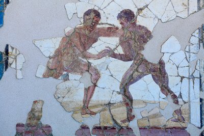 Roomalainen seinämaalaus tekijältä Gallo-Roman Gallo-Roman