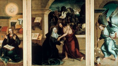 Kristuksen ilmestyminen Neitsyelle, 1531. tekijältä Garcia Fernandes