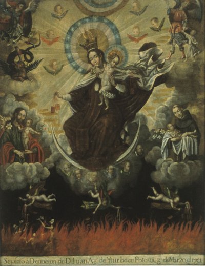 Our Lady of Mount Carmel tekijältä Gaspar Miguel de Berrio