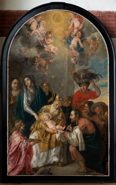 Església parroquial (Església Parroquial de Sant Andreu). Interior. pintura. La circumcisió.acabat tekijältä Gaspar De Crayer