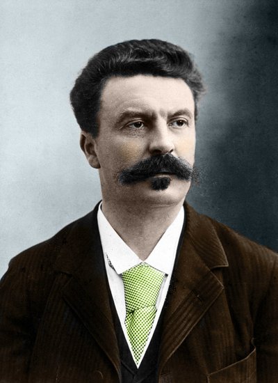 Guy de Maupassant (1850-1893), Nadarin ranskalainen kirjailija. tekijältä Gaspard Felix Tournachon Nadar