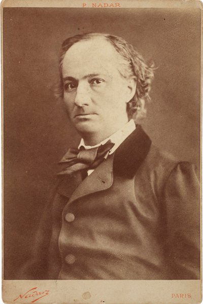 Charles Baudelairen muotokuva 1821-1867, noin 1855. tekijältä Gaspard Félix Nadar