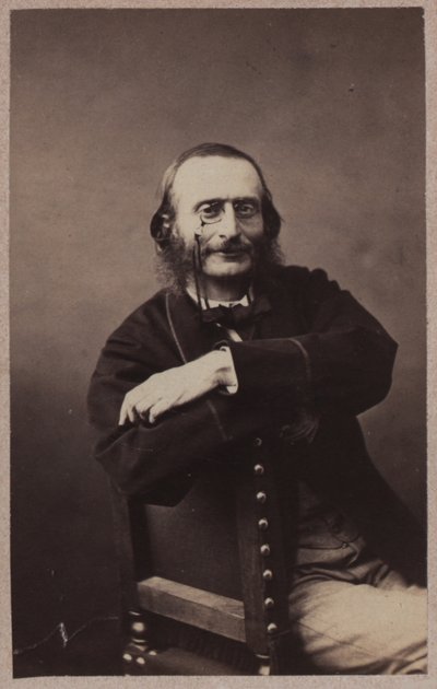 Jacques Offenbachin muotokuva 1819-1880, noin 1860. tekijältä Gaspard Félix Nadar