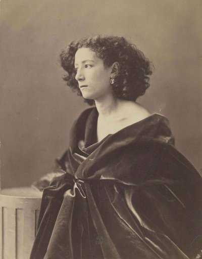 Sarah Bernhardtin muotokuva 1844-1923, 1864. tekijältä Nadar
