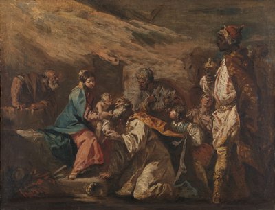 Maagien palvonta tekijältä Gasparo Diziani (attributed to)