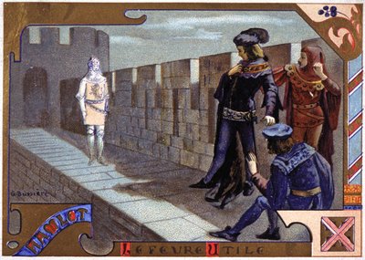 Hänen isänsä haamu ilmestyy Hamletille tekijältä Gaston Bussiere