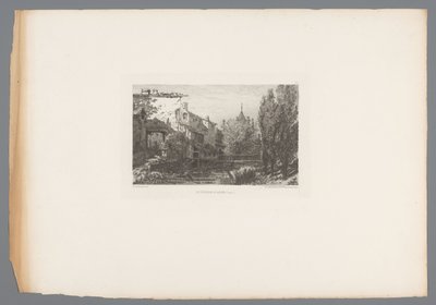 Näkymä purolle lähellä Salinsia Le ruisseau à Salins (otsikko esineessä) Ranskalaiset etsaukset vuodelta 1875 (sarjan nimi) L