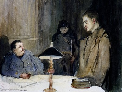 Saksalaisen vangin kuulustelu tekijältä Gaston Hippolyte Boucart