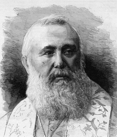 Charles Lavigerien (1825-1892) muotokuva Algerin arkkipiispasta, Afrikan kardinaalikädellisestä. M.G. Vuillierin kaiverrus "" Le Monde Illustré" -julkaisussa nro 1323, 5. elokuuta 1882. tekijältä Gaston Vuillier