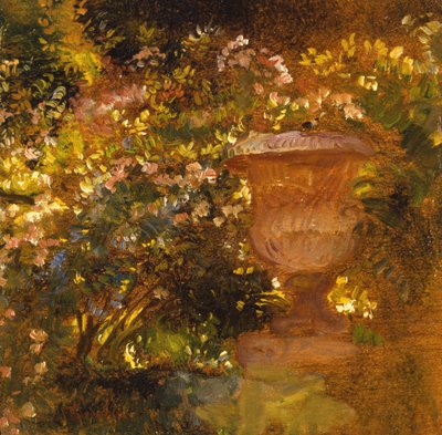 Puutarha kohtaus tekijältä Gaston de la Touche