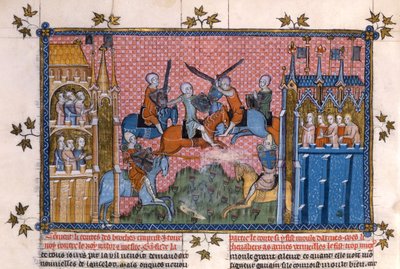 Kohtaus Lancelot of the Lake -romantiikasta tekijältä Gautier