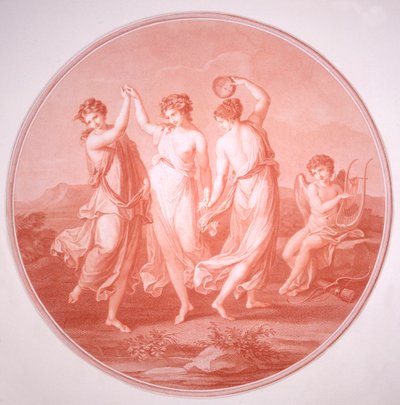 "Kolme armoa ja Amor", c1775-c1792. tekijältä Gavrila Ivanovitch Scorodomoff