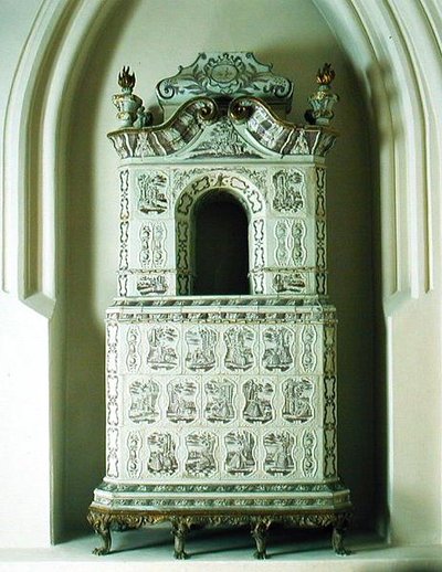 Kalan, c.1760 (mga tile na makintab na may tingga at ginto)finn tekijältä Gdansk School