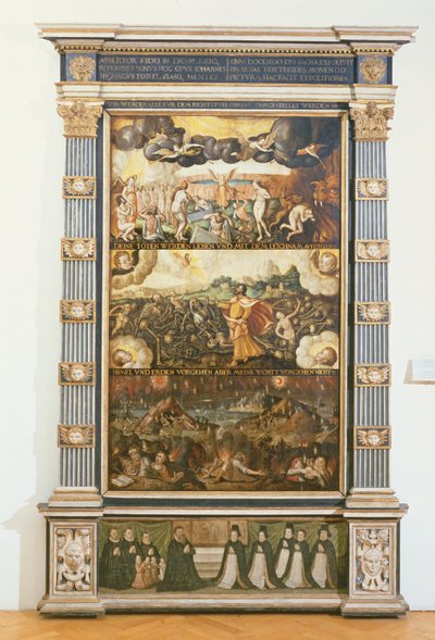 Kuudennen sinetin avaaminen, Hesekielin näy ja viimeinen tuomio, 1584 tekijältä Gdansk School
