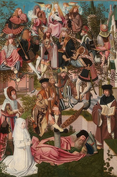 Puu Jesse (Pyhä puu). Noin 1500 tekijältä Geertgen Tot sint Jans