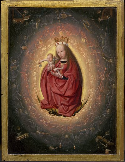 Neitsyt Marian kirkastaminen, n.1490 (öljy paneelille). tekijältä Geertgen Tot sint Jans