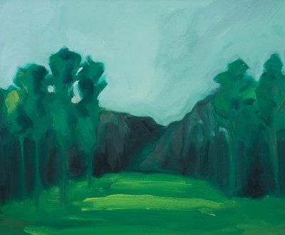 Puutarha 1, 2019 (öljy kankaalle) tekijältä Genevieve French