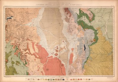 Coloradon ja osien viereisen alueen geologinen ja maantieteellinen atlas, tekijältä Geological And Geographical Survey Of The Territories