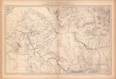 Coloradon ja osien viereisen alueen geologinen ja maantieteellinen atlas, tekijältä Geological And Geographical Survey Of The Territories