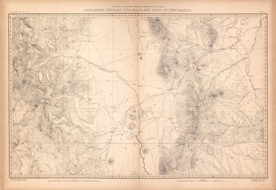 Coloradon ja osien viereisen alueen geologinen ja maantieteellinen atlas tekijältä Geological And Geographical Survey Of The Territories