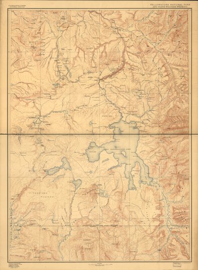 Yellowstonen kansallispuisto ja Luoteis-Wyoming. tekijältä Geological Survey