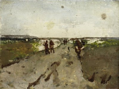 Maisema lähellä Waalsdorp tekijältä Georg-Hendrik Breitner