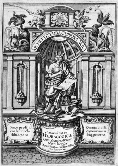 Architectura Curiosa Novan etusivu, 1664 tekijältä Georg Andreas Bockler