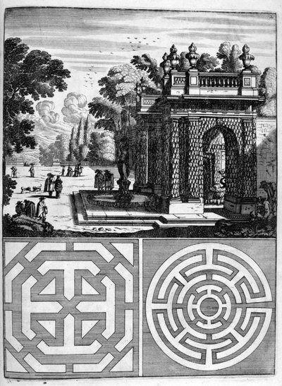 Talo- ja puutarhasuunnittelu, 1664 tekijältä Georg Andreas Bockler
