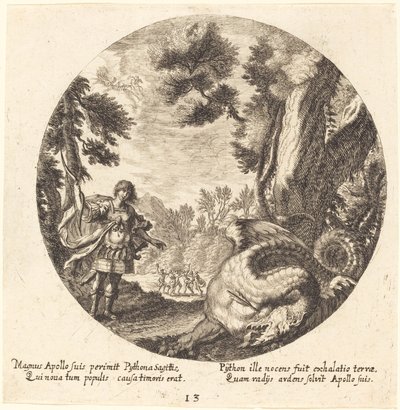 Apollo tappaa Pythonin tekijältä Georg Andreas Wolfgang the Elder