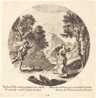Apollo ja Daphne tekijältä Georg Andreas Wolfgang the Elder