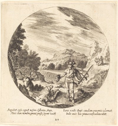 Mercury tappaa Argusin tekijältä Georg Andreas Wolfgang the Elder