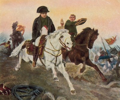 Napoleon pakenee Waterloossa tekijältä Georg Bleibtreu