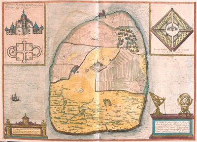 Tanska - Georg Braunin teoksessa "Civitates Orbis Terrarum", Köln 1617. tekijältä Georg Braun