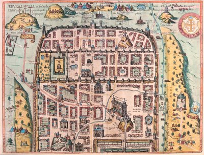 Jerusalem, Israel - Georg Braunin teoksessa 