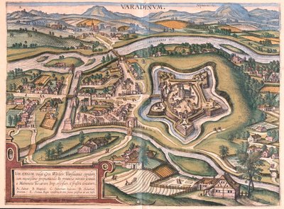 Oradea, Romani - Georg Braunin teoksessa "Civitates Orbis Terrarum", Köln 1617. tekijältä Georg Braun