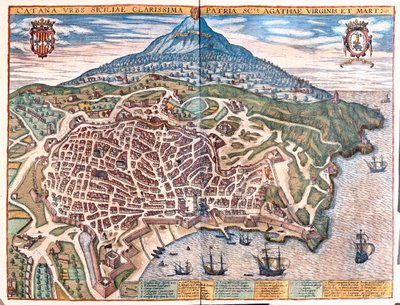 Palmanova, Italia - Georg Braunin teoksessa "Civitates Orbis Terrarum", Köln 1617. tekijältä Georg Braun