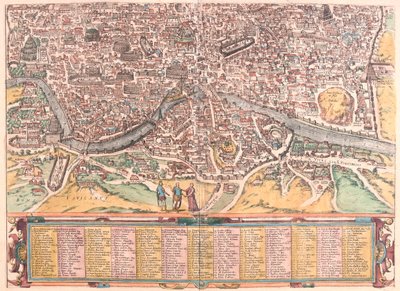 Rooma, Italia - Georg Braunin teoksessa "Civitates Orbis Terrarum", Köln 1617. tekijältä Georg Braun