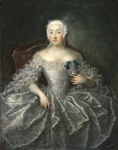 Kreivitär Varvara Aleksejevna Šeremetjevan muotokuva 1711-1767, 1746 tekijältä Georg Christoph Grooth