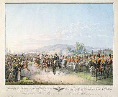 Koko Venäjän keisarillisen armeijan taulukko, "Tableau des Armees de l"Europe", kirjoittanut Ludwig Von Kleist, n. 1828-1845 tekijältä Georg Emanuel Opitz