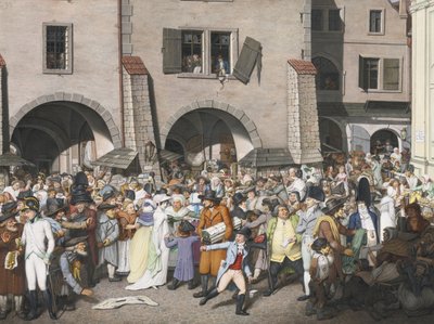 Vilkas markkinapaikka, Praha, 1804 tekijältä Georg Emanuel Opiz