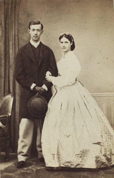 Muotokuva Venäjän suurherttua Nikolai Aleksandrovitšista 1843-1865 ja prinsessa Dagmarkista, 1864. tekijältä Georg Emil Hansen