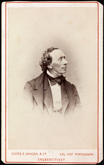 Muotokuva Hans Christian Andersenista (1805-1875), Hansen, Georg Emil (1833-1891). Valokuva, c. 1871. Yksityinen kokoelma tekijältä Georg Emil Hansen