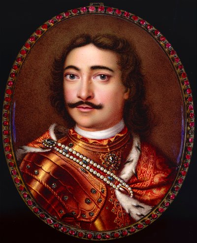 Keisari Pietari I Suuren muotokuva 1672-1725. tekijältä Georg Friedrich Dinglinger