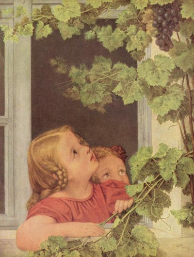 Saksa: Kinder am Fenster Lapset ikkunalla tekijältä Georg Friedrich Kersting