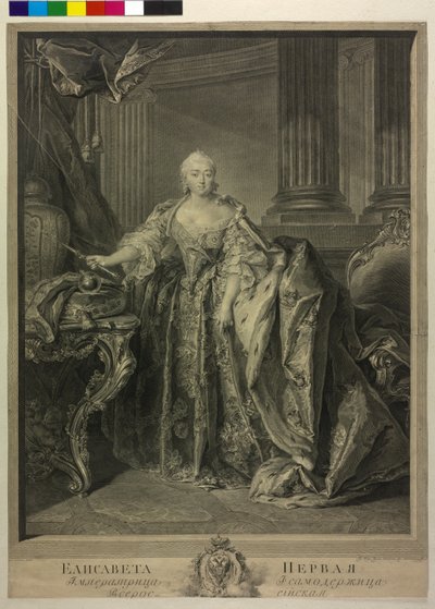 Venäjän keisarinna Elisabeth Petrowna tekijältä Georg Friedrich Schmidt