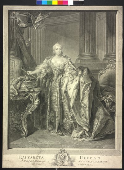 Venäjän keisarinna Elisabeth Petrowna tekijältä Georg Friedrich Schmidt