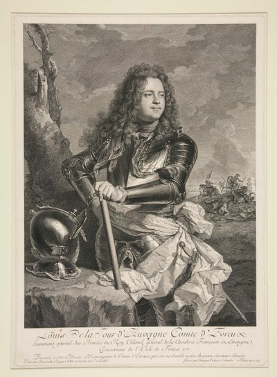 Muotokuva Louis de la Tour d tekijältä Georg Friedrich Schmidt